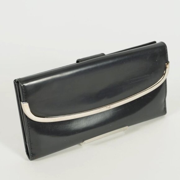 Leather Clutch Bag Black